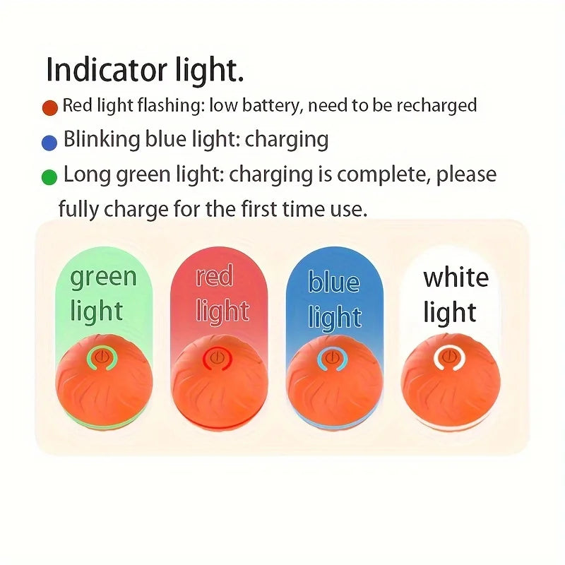 Interactive Rolling Light-Up Dog Toy